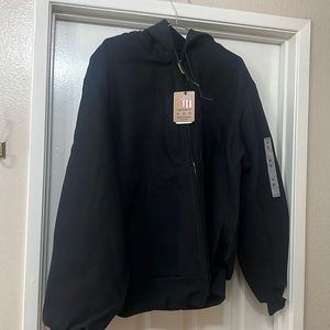 NEW with TAGS Carhartt XL a thermal lined black hooded jacket.